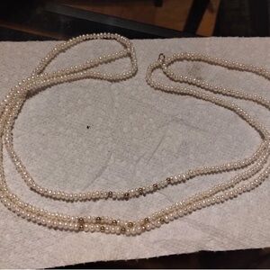 14k Kay Jewelers Cream Pearl Necklace